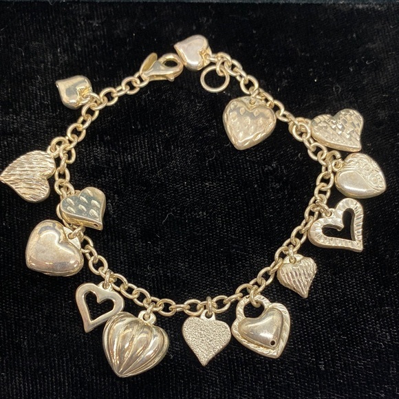 Silver 925- Heart Charm Bracelet